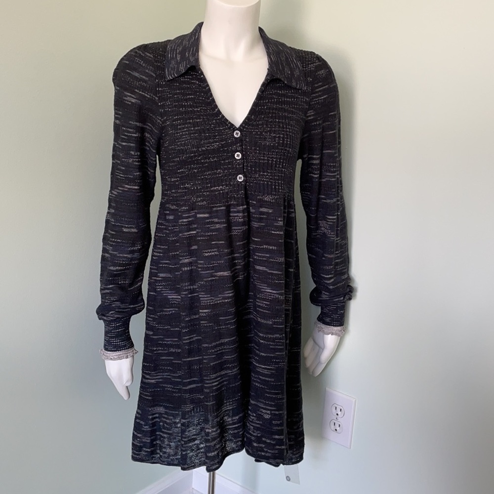 Free People Rain or Shine Black Dress NEW - Picture 3 of 8